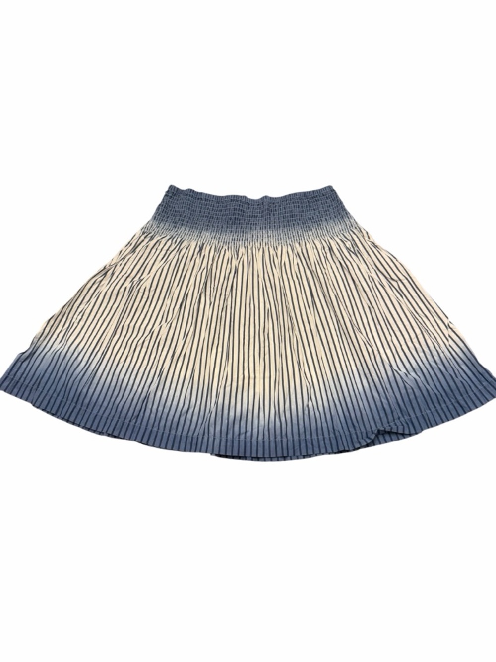 Tommy Hilfiger Blue White Ombré Circle Skirt Stretch Preppy Boho Chic 6 Summer